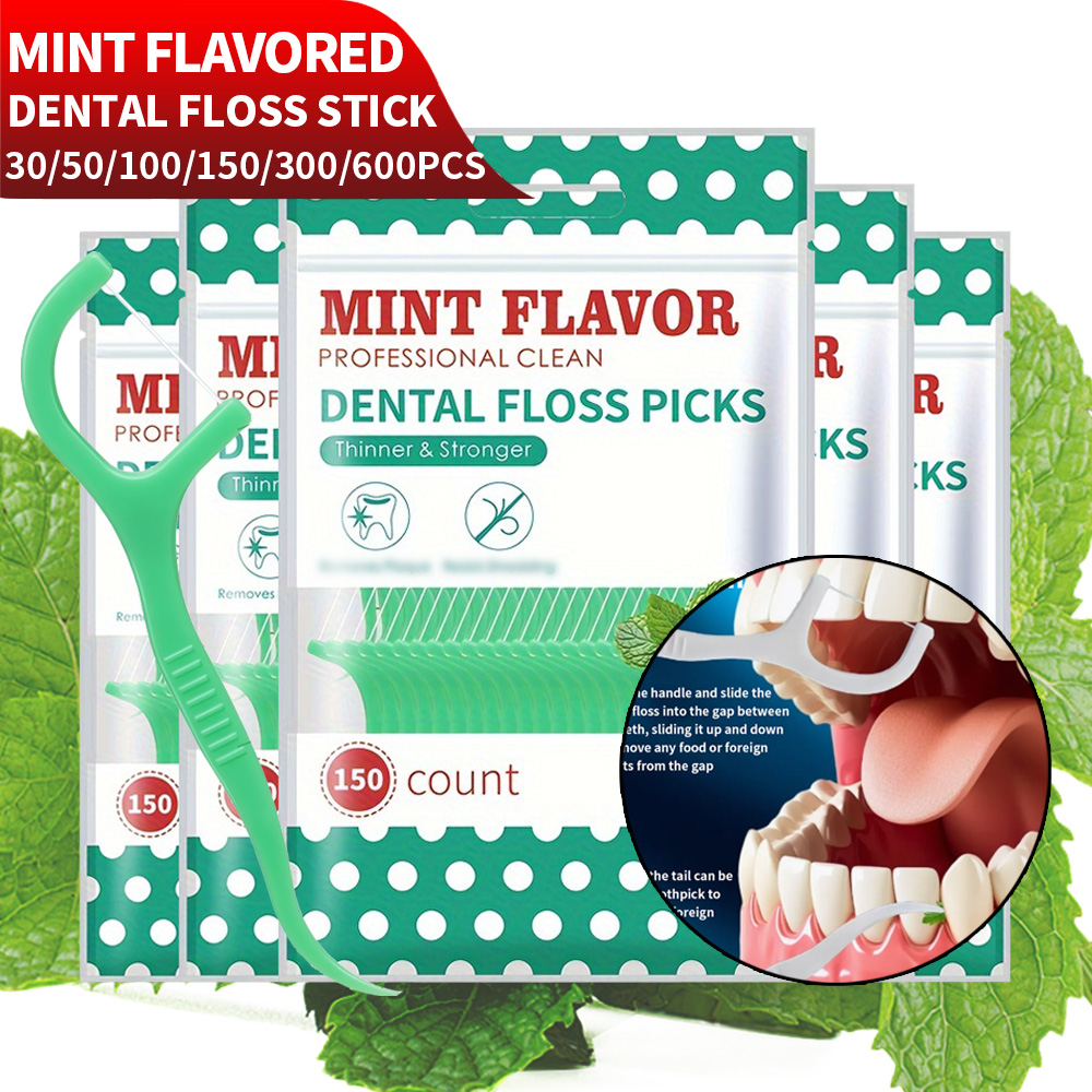 Health Wellness Product - Smooth Mint Floss Stick - Czyszczenie