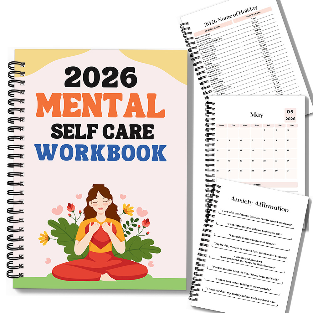 Health Wellness Journal - 1 szt. 2026 Praktyczny zeszyt do