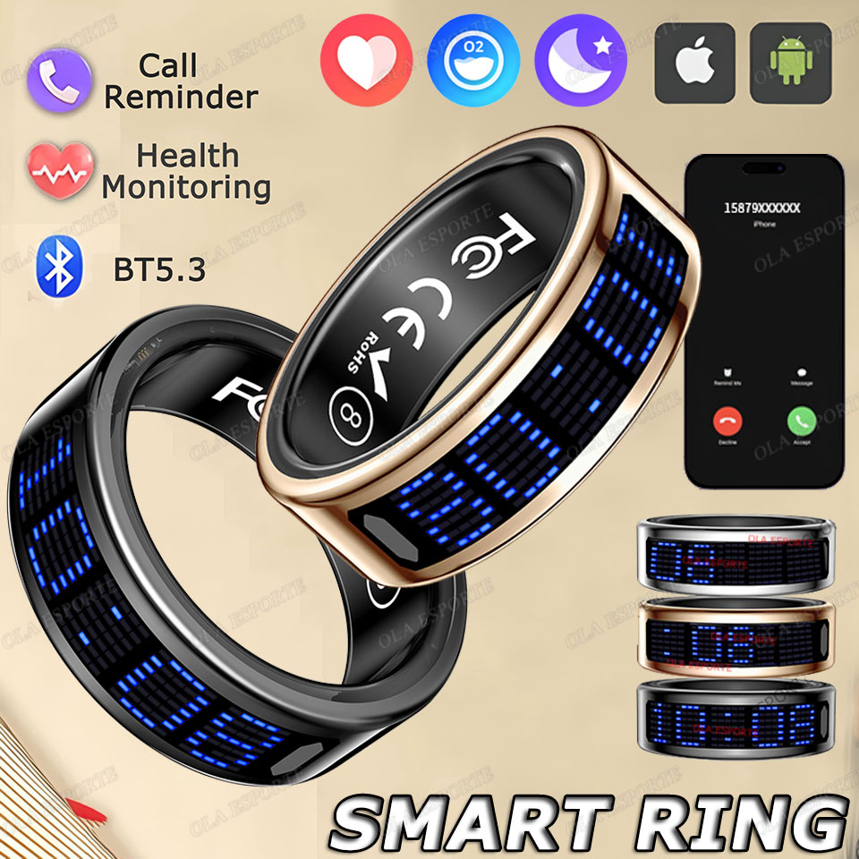 Blood Oxygen Monitor - Inteligentny pierścień SR16 z wyświetlaczem 3D