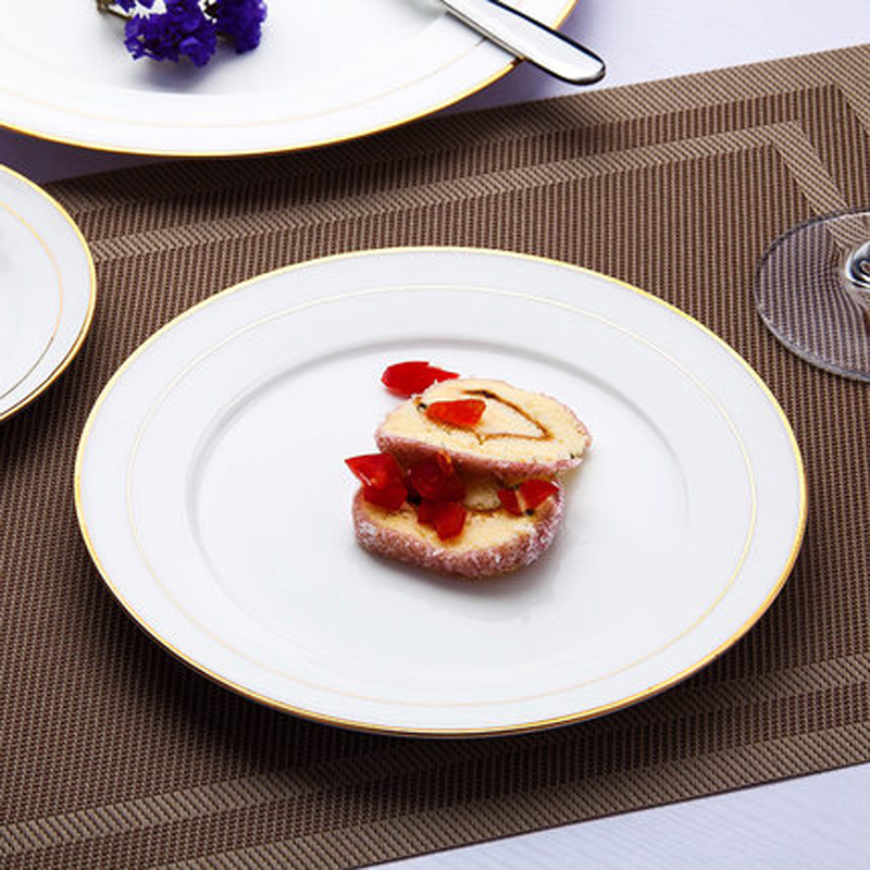 Biały porcelanowy talerz obiad – Health Wellness Product recenzja i cena